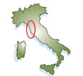 Tuscan region in North West Italy